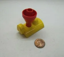 Lego Duplo TRAIN RED YELLOW SMOKE STACK Specialty Block Part Engine 