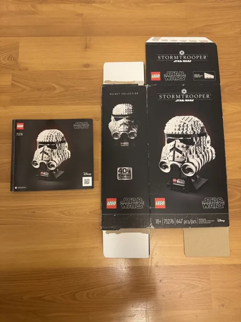 LEGO Star Wars Storm Trooper Helmet 75276 Box & Manual - EMPTY BOX
