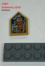 LEGO NEW 2x3 Pearl Gold Tile Godric Gryffindor Portrait (1x) 1115818 Brick 35341