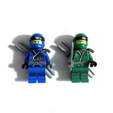 LEGO NINJAGO Jay & Lloyd Minifigures  (Sons of Garmadon Robes) (New)