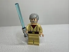 LEGO Star Wars Obi-Wan Kenobi Minifigure - Old Ben Jedi w/ Lightsaber - sw1084