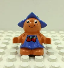 Lego Duplo Figure Little Forest Friend Boy blue hat & shirt w/ 2 strawberries