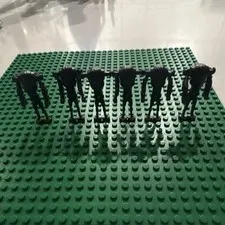 LEGO Black Droid Minifigure Figures Lot of 6, Plastic