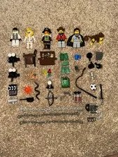 LEGO Minifugure Lot VINTAGE 1990-2000s Harry Potter Skeleton Gold Money Cowboy