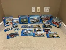 LEGO City Instruction Manual Lot Retired Vintage Sets 7726 7723 7743 7906 + More