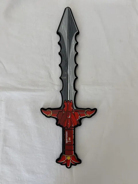 Legoland Red Dragon Foam Toy Sword Lego Castle Knight Play Costume