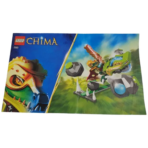 Lego 70103 CHIMA Boulder Bowling INSTRUCTION MANUAL ONLY 2013 Retired 8-14+ Good