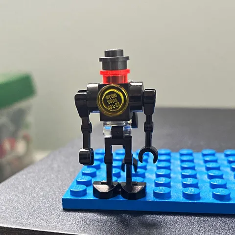 LEGO Star Wars Medical Droid Figure Custom Printed Black Legs Red Neck