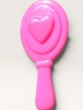 PINK Brush Heart Hairbrush My little Pony Barbie Doll replacement Clone Bratz