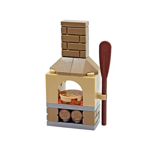 Genuine LEGO Garden Pizza Oven & Peel Paddle Minifigure Scale Furniture Diner