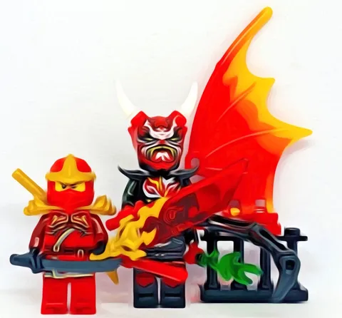 LEGO KAI NINJA LIMITED EDITION NINJAGO + MR. E BLACK MASK -9-