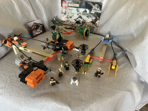 lego 7171 mos espa podrace Anakin, Sebulba and Gasgano