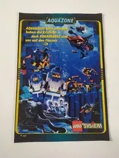 Rare Advertising Flyer Promo Sheet LEGO System Aquazone 6175 6115 6155 6195 6125