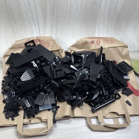 LEGO Black 3 lbs 4 Oz Bulk Lot  Misc Bricks Plates MOC Building Pieces Clean