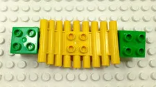 Lego Duplo Foot Bridge yellow w/ green anchor bricks