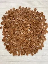 LEGO MEDIUM NOUGAT LOT 470 PCS 2X2 PLATE CENTER STUD CORNER BUILDING PIECES