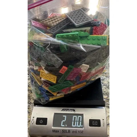 2 lbs Mixed LEGO Lot - Authentic Genuine Bricks Parts & Pieces Cleaned & Sorted