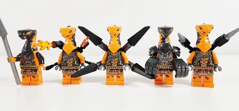 Lego Ninjago Core Minifigure Lot of 5 Viper Flyer Cobra Mechanic Boa Destructor