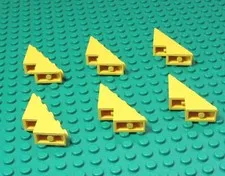 LEGO 53° Slope Yellow Blocks Set of 6 Pieces Used Parts %6044 -6M969