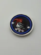 Batman Video Game Harley Quinn Character Icon - Printed On Real A 3x3 LEGO Brick