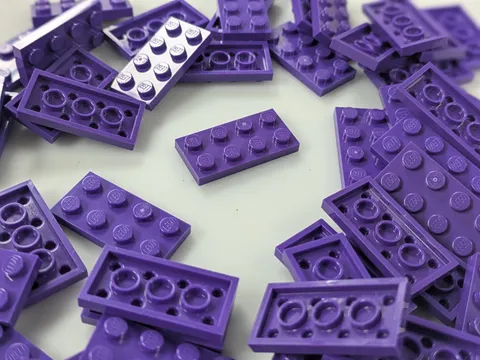 Lego Lot 50x New Dark Purple Plate 2 x 4 # 3020