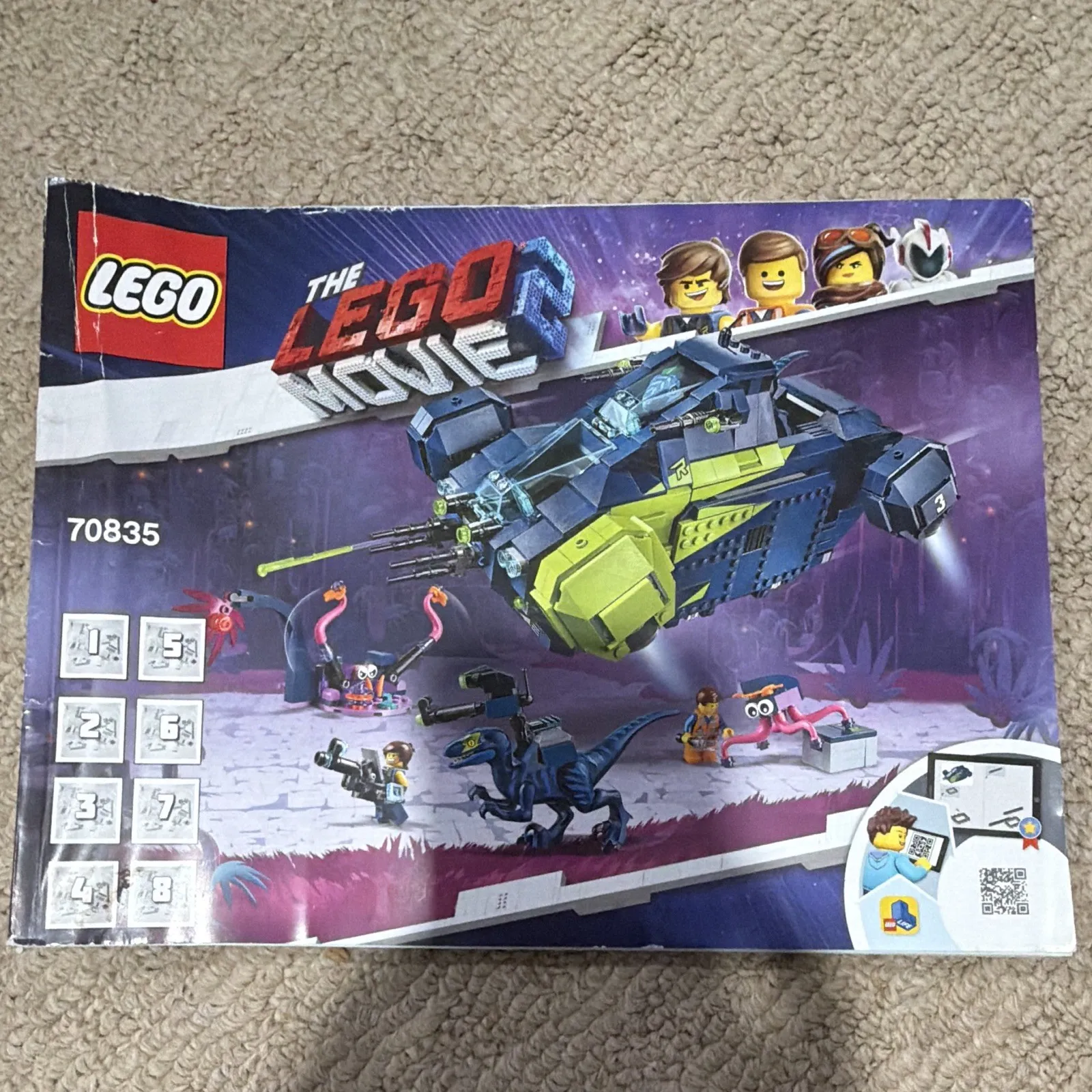 LEGO The LEGO Movie 2 Rex's Rexplorer! 70835 Illustrated Manual Booklet