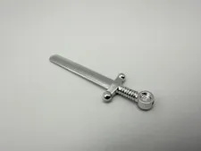 LEGO VINTAGE MINIFIG ACCESSORY Part 59 - Great Sword, Chrome -1pc