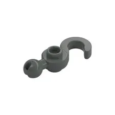 LEGO 2x Dark Gray Hook with Tow Ball inv.615