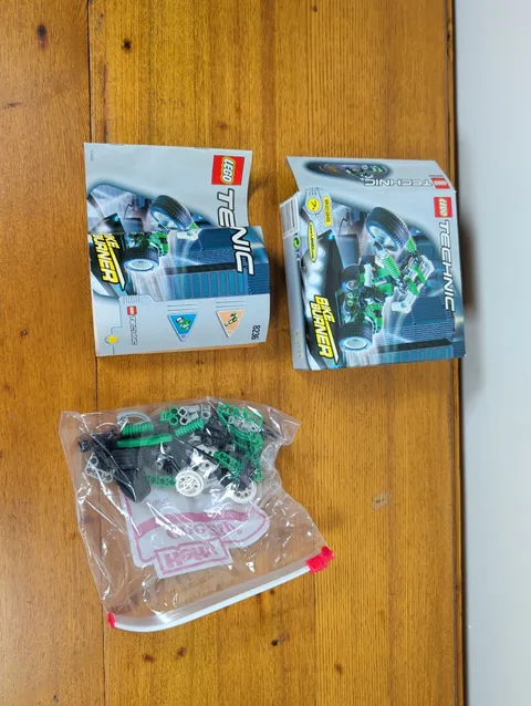 #8236 Green Bike Burner Complete W/Box + Manual Lego Technic Speed Slammers