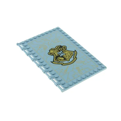 1x lego Wall Panel 10x16 Sand Blue Sticker Interior/Exterior Hogwarts Logo