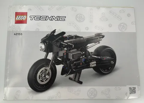 Lego Technic Batman Batcycle 42155 Instructional Manual Only 2023