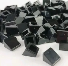 100 Pieces LEGO® Smooth Black Slope 30 degree 1x1x2/3  Cheese Slope 54200