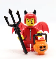 Imp Series 16 Devil boy Halloween Pumpkin Basket LEGO® Minifigure Mini Figure