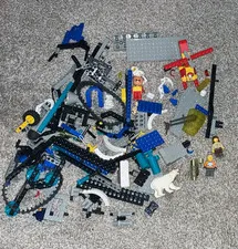 LEGO Mixed Vintage Technic and System Bulk Lot With Minifigs