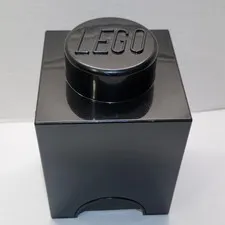 LEGO 1-Stud Storage Brick Black Box Organizer Container (4001 / 5007031)