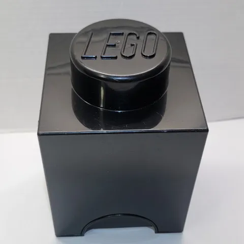 LEGO 1-Stud Storage Brick Black Box Organizer Container (4001 / 5007031)
