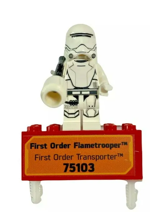 Lego Store Display Star Wars, First Order Flametrooper Minifigure From 75103 