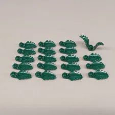 Lot of 20 New LEGO Dark Green Leaves (Pine Boughs, Ferns) - Forest, Christmas
