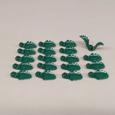 Lot of 20 New LEGO Dark Green Leaves (Pine Boughs, Ferns) - Forest, Christmas