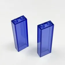 2454 LEGO Parts Brick 1x2x5 TRANSPARENT PURPLE (2)