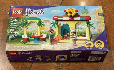 LEGO FRIENDS 41705 & 41328 HEARTLAKE CITY PIZZERIA STEPHANIE BEDROOM LN NEW LOT