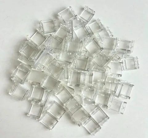 LOT 65 LEGO 1x1x2 1x2x3 1x2 CLEAR TRANS TRANSPARENT WINDOW WALL 87552