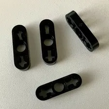 LEGO 4x NEW Pieces Technic Liftarm 1x3 Thin BLACK #65123
