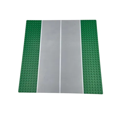 Lego® Street Base Plate GREEN Taxiway Runway 7 STUD WIDE STRAIGHT