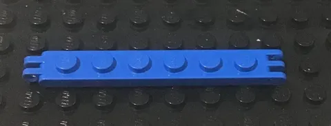 LEGO Blue 1x6 Hinge Plate With 2 & 3 Fingers on End - Lot of One- 6991 Monorail