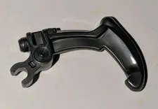 Lego Bionicle Weapon Claw Bent & Notched with Clip PEARL DARK GRAY Part 20252