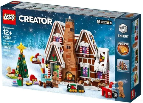 LEGO Creator Expert Gingerbread House Christmas Holiday 10267 Building Kit 1477P