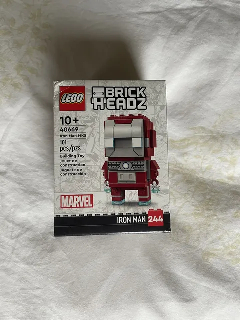 LEGO 40669 Marvel Brickheadz: Iron Man MK5 Figure NIB see pics for box condition