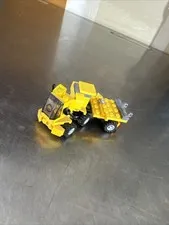 Small Yellow Lego Tow Truck With Pivoting Trailer Bed
