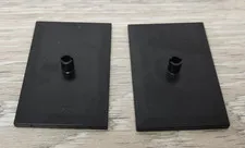Lego 4092 Black Train Bogie Plate 6 x 4 Modified Tile With 7mm Pin Lot Of 2